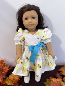 Doll Dress Fall Petals for 18 inch dolls like American Girl